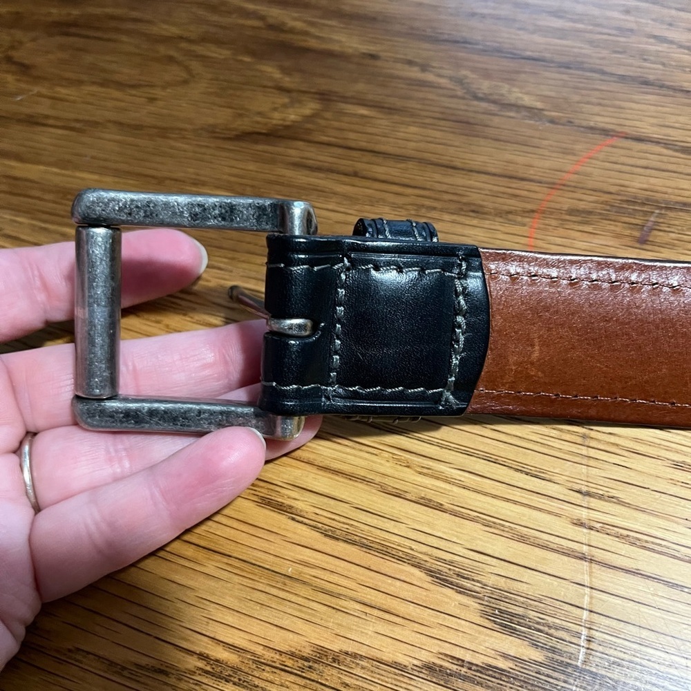 Coach Men's Black Leather Belt Size 40 - Picture 7 of 10